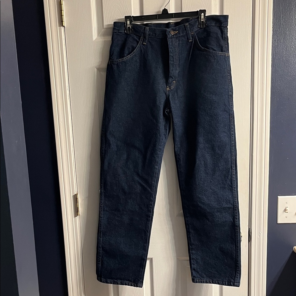 Wrangler Dark Blue Straight Jeans